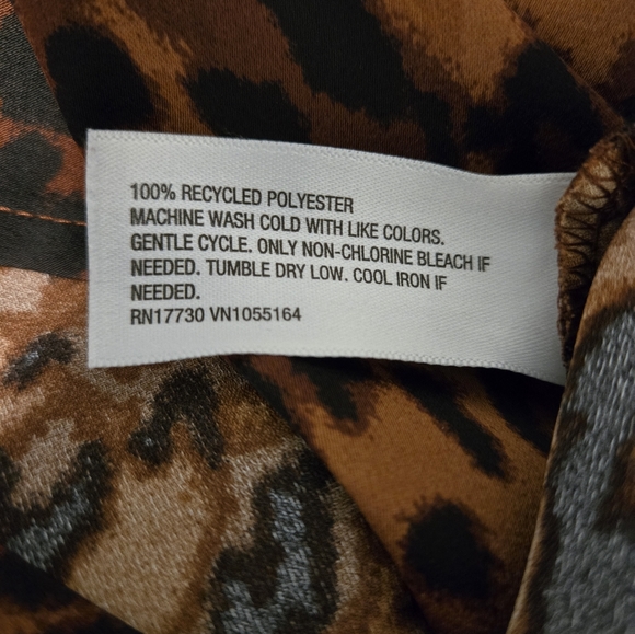 Women's Leopard Print Maxi Slip Skirt - Picture 4 of 7